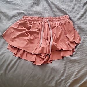 Pink silk shorts never worn